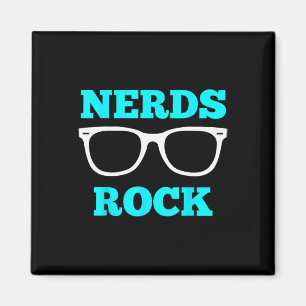 Nerds Rock T-Shirt Gamer Geek Lustig Süße Nerd-Shi Magnet
