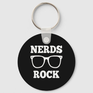 Nerds Rock T-Shirt Gamer Geek Lustig Süße Nerds Bl Schlüsselanhänger
