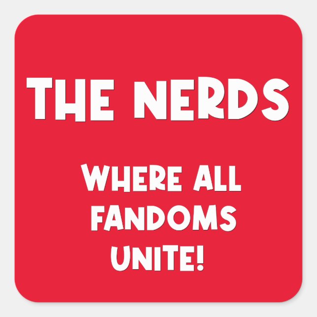 Nerds Stickers (Vorderseite)