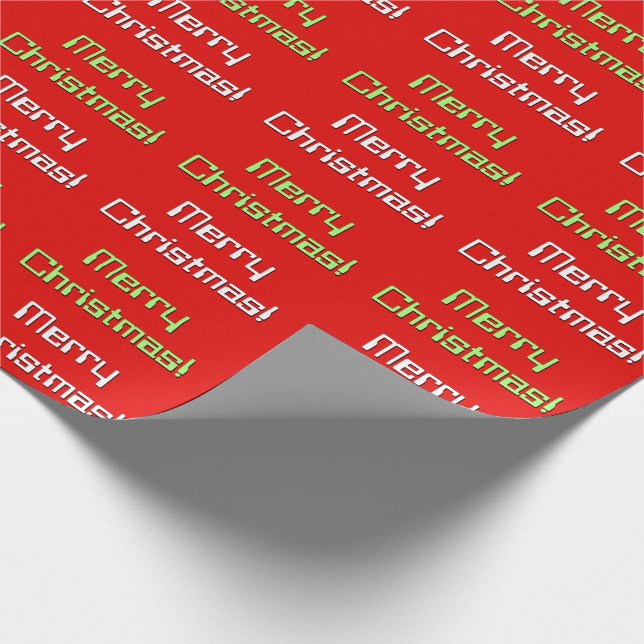 Nerdy Art "frohe Weihnachten!" Packpapier (Ecke)