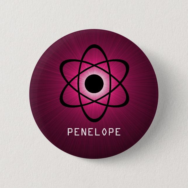 Nerdy Atombutton, Pink Button (Vorderseite)