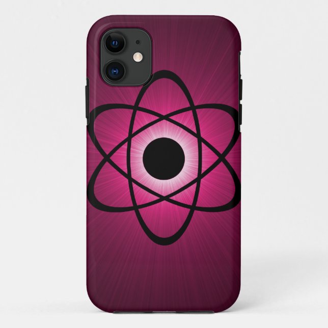 Nerdy Atomic BT iPhone 5 Case, rosa Case-Mate iPhone Hülle (Rückseite)