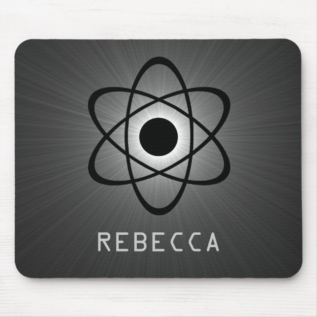 Nerdy Atomic Mousepad, grau Mousepad (Vorne)