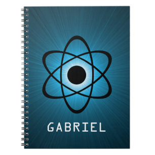 Nerdy Atomic Notebook, blau Notizblock