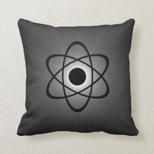 Nerdy Atomic Pillow, grau Kissen