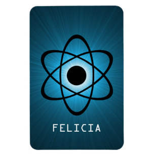 Nerdy Atomic Premium Magnet, blau Magnet