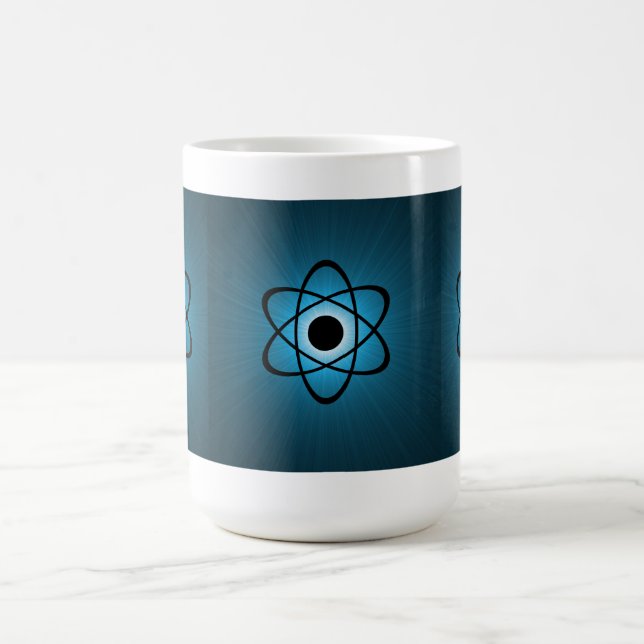 Nerdy Atomic Tasse, blau Kaffeetasse (Mittel)