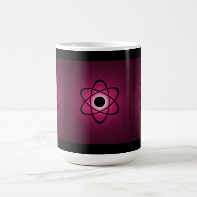 Nerdy Atomic Tasse, rosa Tasse (Mittel)