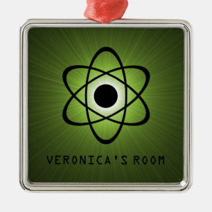 Nerdy Atomtor Door Hanger Ornament, grün Ornament Aus Metall