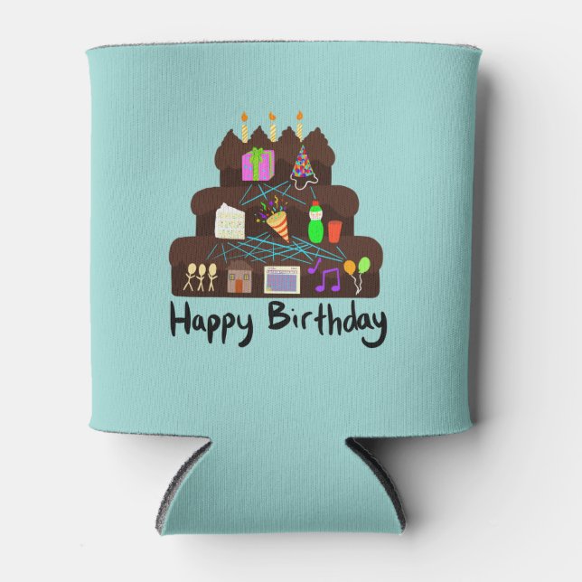 Nerdy Birthday Neural Network Dosenkühler (Vorderseite)