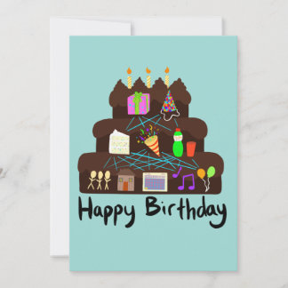 Nerdy Birthday Neural Network Einladung