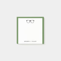 Nerdy Black Glasses kundenspezifische Square Post-
