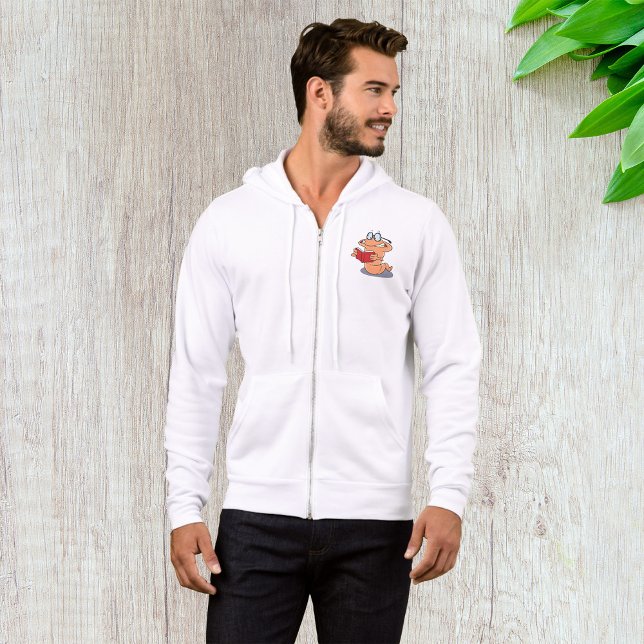 Nerdy Bookworm Lesen eines Buches Hoodie (Von Creator hochgeladen)