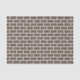 Nerdy, Brown, 8-Bit Graphics Look Bricks Pattern Seidenpapier