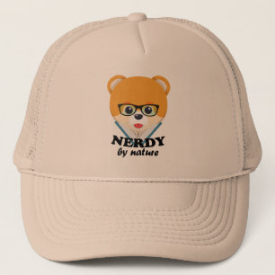 Nerdy by nature - Funny niedlich dog Nerd Spitz Truckerkappe