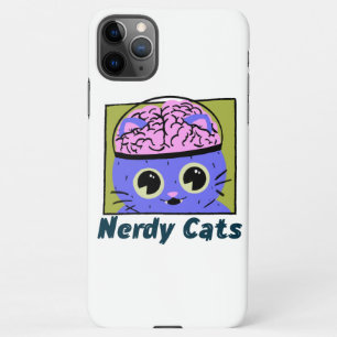 Nerdy Cats, Gehirndesign iPhone 11Pro Max Hülle