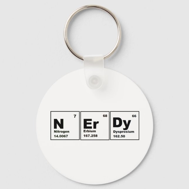 Nerdy Chemistry Product! Schlüsselanhänger (Vorderseite)