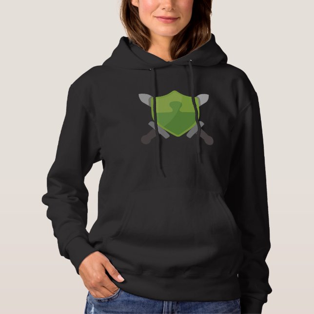 Nerdy Chess com Puzzle Battle Online Chess Player  Hoodie (Vorderseite)