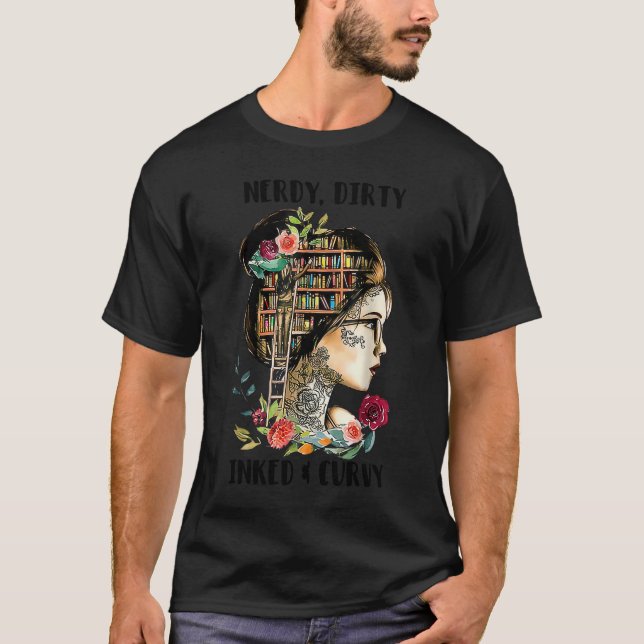Nerdy Dirty eingefärbt und rund T-Shirt (Vorderseite)