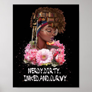 Nerdy Dirty verkleidete kurvige Liebe Poster