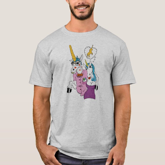 Nerdy Einhorn-T-Shirt T-Shirt (Vorderseite)