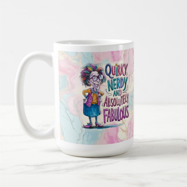 Nerdy Funny Women's Coffee Tasse (Links)
