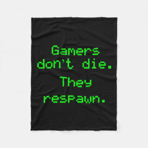 Nerdy Gamer Die nicht, das Videospielgerät wieder Fleecedecke