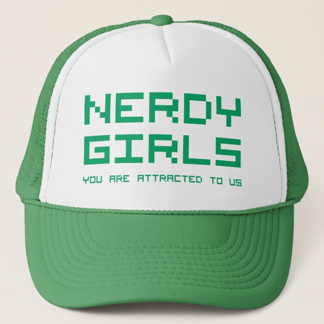 Nerdy Girls 2 Truckerkappe (Vorderseite)