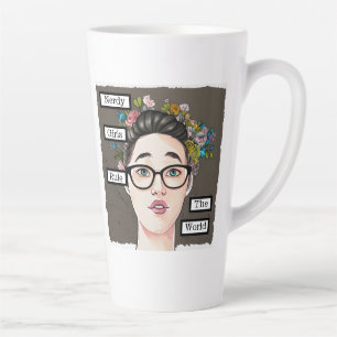 Nerdy Girls regieren die Welt Milchtasse