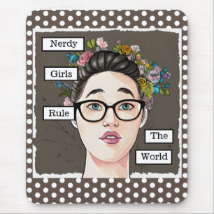 Nerdy Girls regieren die Welt Mousepad