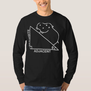 Nerdy Hippotenuse Hypotenuse Hippopotamus Math T-Shirt
