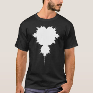 Nerdy Mandelbrot White Fraktal Chaos Physik Mathem T-Shirt