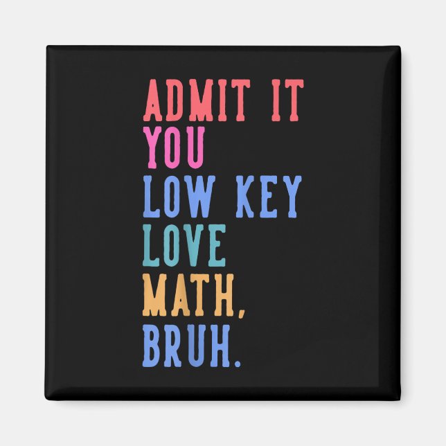 Nerdy Math gibt Ihnen die Liebe mit geringem Wert  Magnet (Vorne)