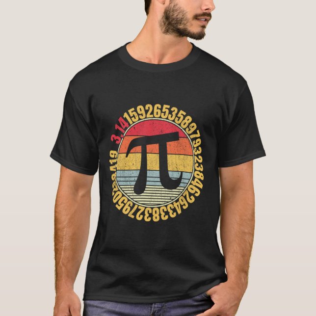 Nerdy Math Pi Symbol Mathlete T-Shirt (Vorderseite)