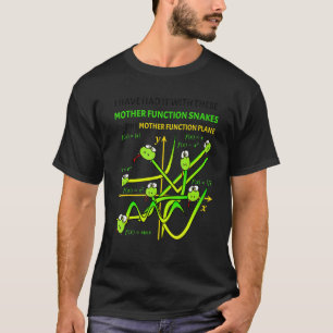 Nerdy Mutter Funktionen Schlangen Auf Einer Ebene T-Shirt