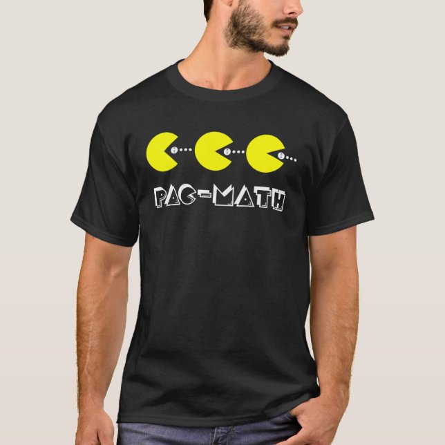 Nerdy Pac Mathematik Nom Retro Game Precalculus Ma T-Shirt (Vorderseite)