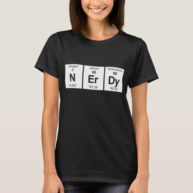 NErDy Periodensystem T-Shirt (Vorderseite)