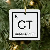 Nerdy Periodic Table Element von Connecticut