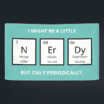 Nerdy Periodic Table Spaß | Funny Science Pup  Banner<br><div class="desc">Humorer Magnet für Wissenschaftsliebhaber und Wissenschaftler. Dieses witzige Science-Wortbanner ist perfekt für den besonderen Menschen in Ihrem Leben,  der von allen Sachen der Wissenschaft besessen ist. Dieses Banner spielt auf dem humorvollen Element des Periodensystems der Elemente.</div>