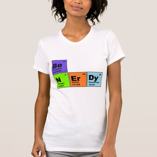 Nerdy periodische Tabellen-T - Shirt (Vorderseite)