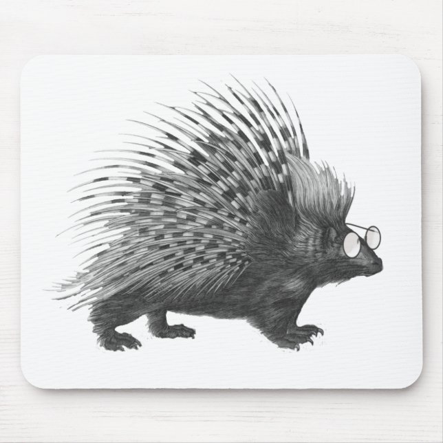 Nerdy Porcupine Mousepad (Vorne)