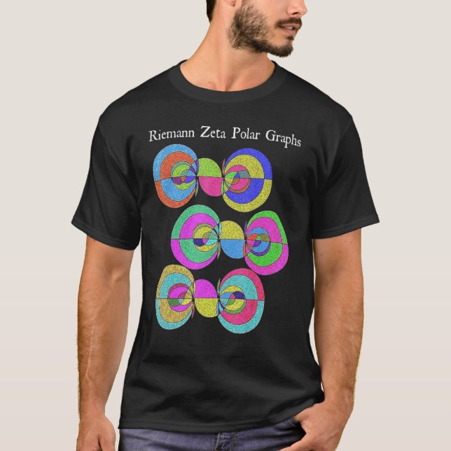 Nerdy Riemann Zeta Polar Graphs Math Analysis Teac T-Shirt (Vorderseite)