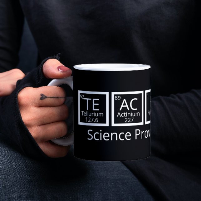 Nerdy Science Teacher Spaß Periodic Table Kaffeetasse (Nerdy Science teacher mug from Ricaso)