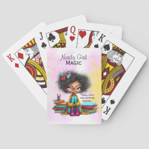 Nerdy Smart Girl Motivationskarten Spielkarten