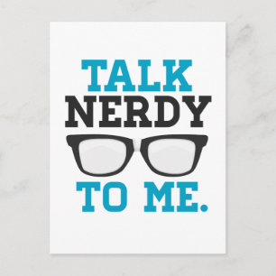 Nerdy to Me Funny Spectacle Postkarte