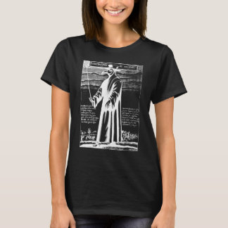 Nerdy Vintag Plague Doctor mit Vogelmaske Gothic T-Shirt