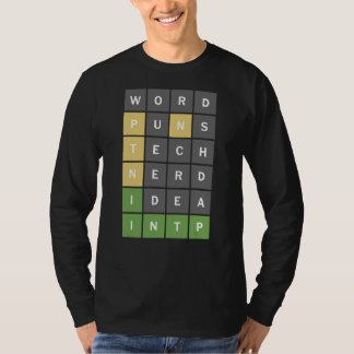 Nerdy Word Puzzle Game für Intp Word-Nerd T-Shirt