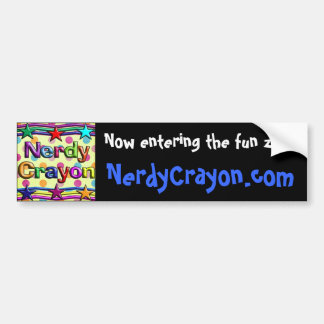NerdyCrayon.com-Blau-Autoaufkleber Autoaufkleber