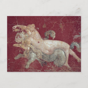 Nereid astriert einen Meerestiger, aus Stabiae Postkarte