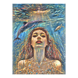 "Nerena" unter dem Wasser Fotodruck